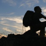 male backpacker