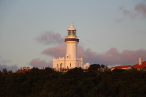 Byron Lighthouse at sunset